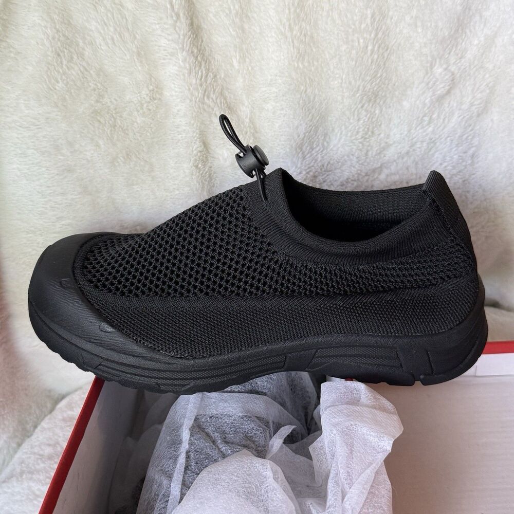 Tigeridea Women’s Walking Shoes Workout Slip On Mesh Sneakers Black Size 8 - Picture 8 of 15